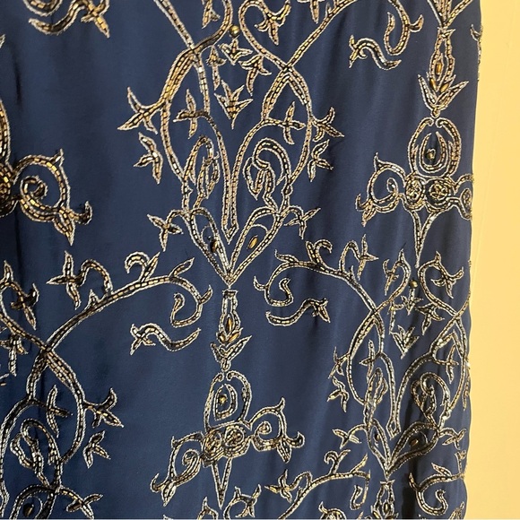 NWT New Friends Colony Shift Cocktail Dress Beaded Embellished Embroidery XS - Picture 12 of 15